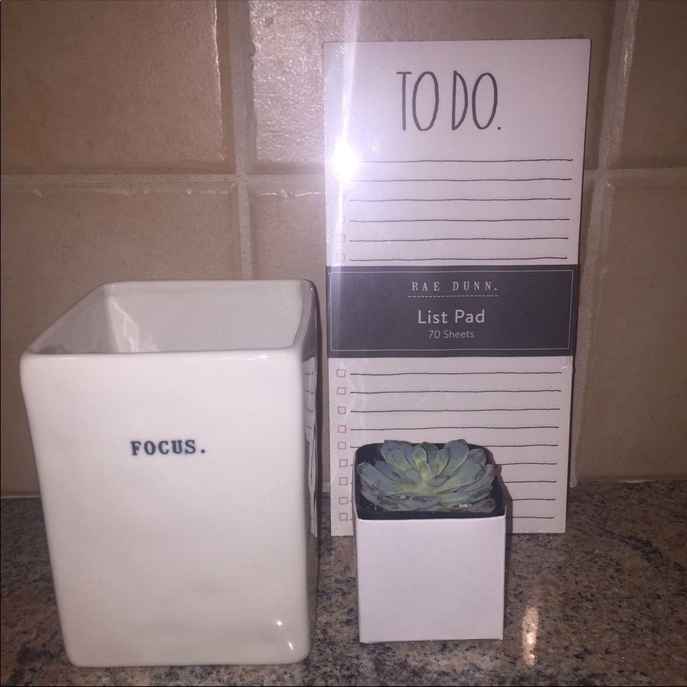 Rae Dunn: focus and to do list